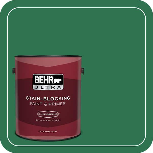 BEHR ULTRA 1 gal. #P420-7 Crown Jewel Extra Durable Flat Interior Paint & Primer