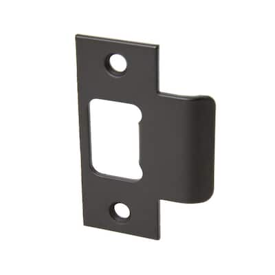 Black Strike Plates Door Accessories The Home Depot