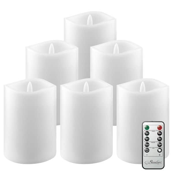 Stonebriar Collection White 3x4 Wax Set (6 Pk) SB-6314A The Home Depot