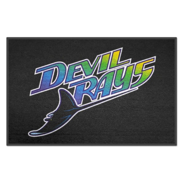 Tampa Bay Devil Rays Black 1 ft. 7 in. x 2 ft. 6 in. Starter Area Rug
