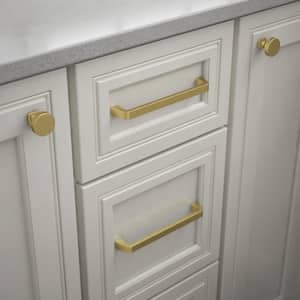 Classic Bell 6-5/16 in. (160 mm) Center-to Center Modern Gold Cabinet Drawer Bar Pull