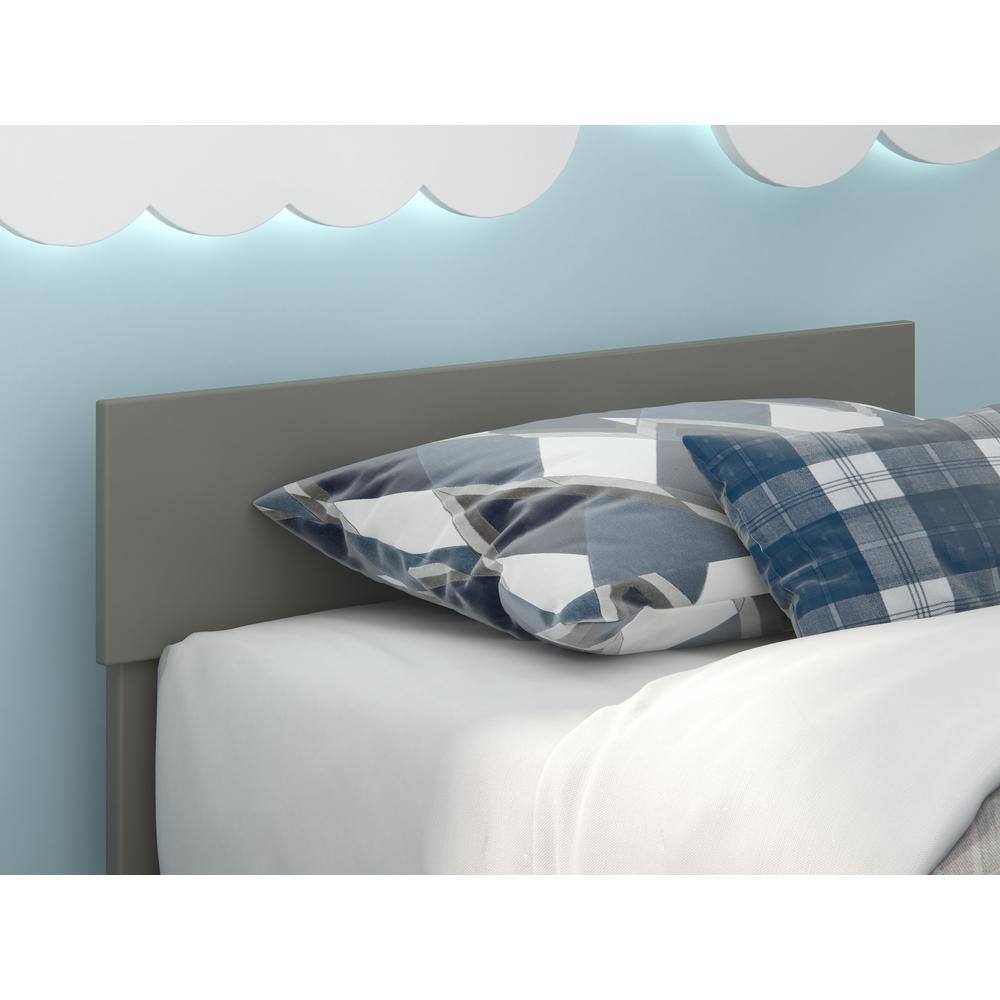 Boston Twin Espresso Wood and Metal Headboard