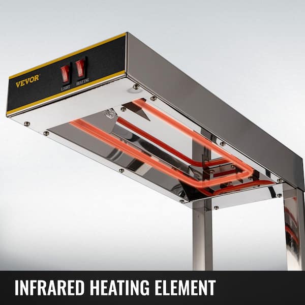 Bartscher infrared food warmer WL400 stainless steel with hot