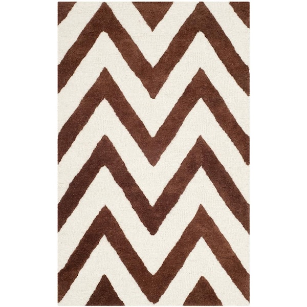 SAFAVIEH Cambridge Dark Brown/Ivory 2 ft. x 3 ft. Area Rug