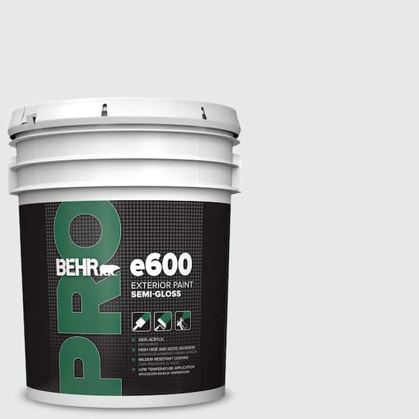 BEHR PRO 5 gal. #PR-W10 Swirling Water Semi-Gloss Acrylic Exterior Paint
