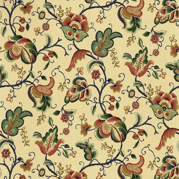 The Wallpaper Company 56 sq. ft. Blue Paisley Trail Wallpaper-DISCONTINUED