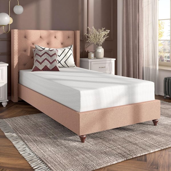 Furniture of America Fynx Twin Medium Wave Comfort Memory Foam 10 in Bed-in-a-Box Mattress