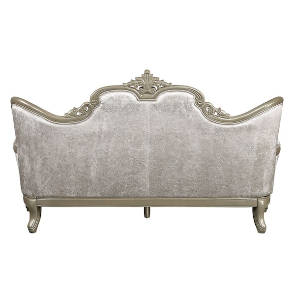 Acme Furniture Libertee 85 in. Rolled Arm Fabric Rectangle Sofa in