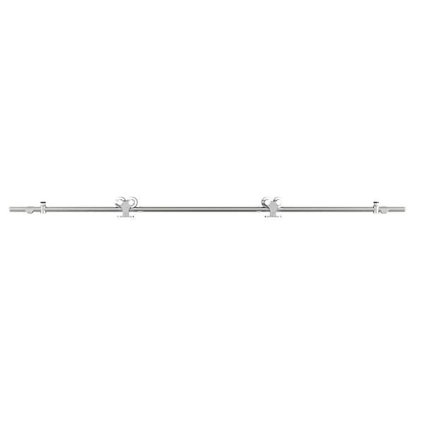 Colonial Elegance 78-3/4 in. x 3/4 in. Stainless Steel Urbano Rail Sliding Door Hardware Kit