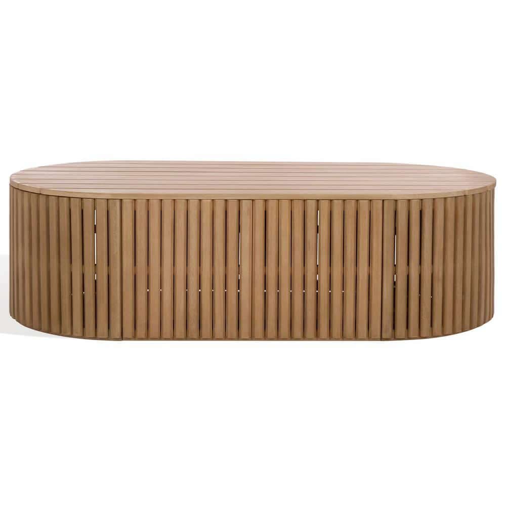 Arielle Oval Natural Wood Outdoor Coffee Table price history on PriceWatchPro