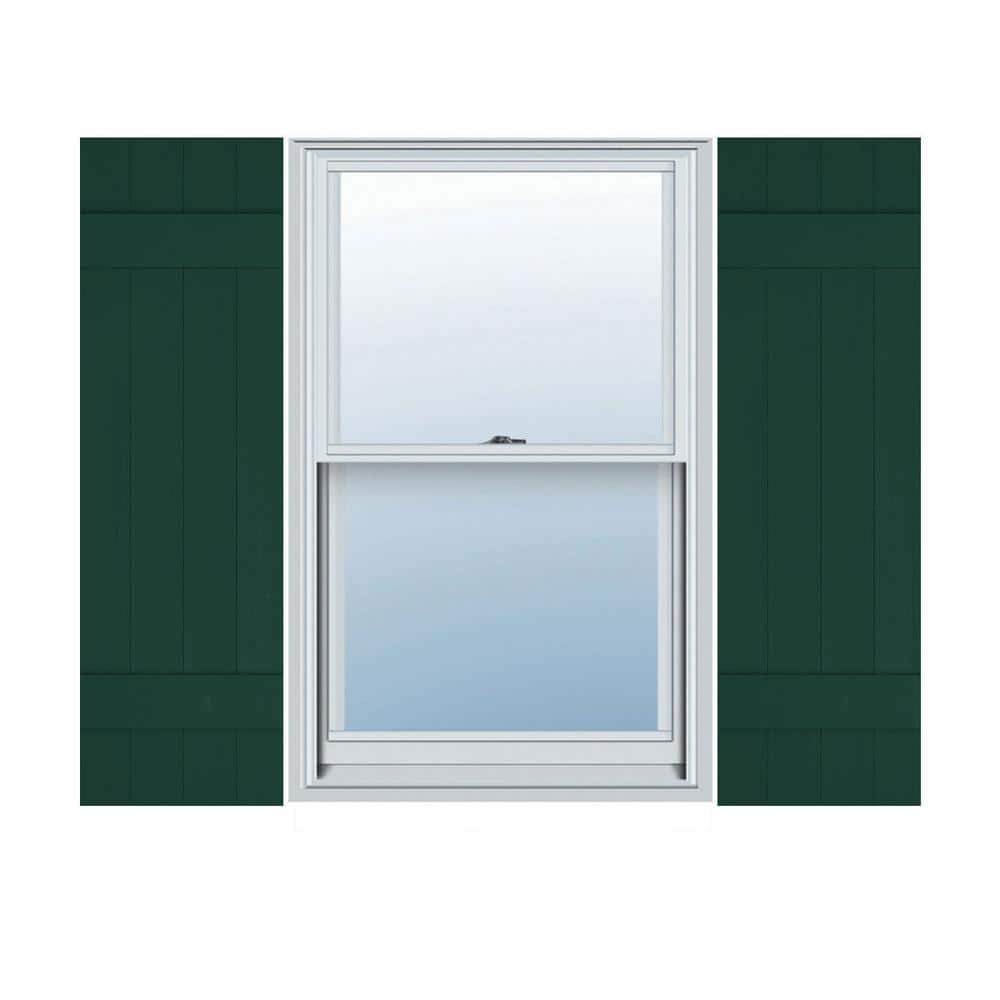 14 in. x 46 in. Lifetime Vinyl TailorMade Four Board Joined Board and Batten Shutters Pair Midnight Green price history on PriceWatchPro