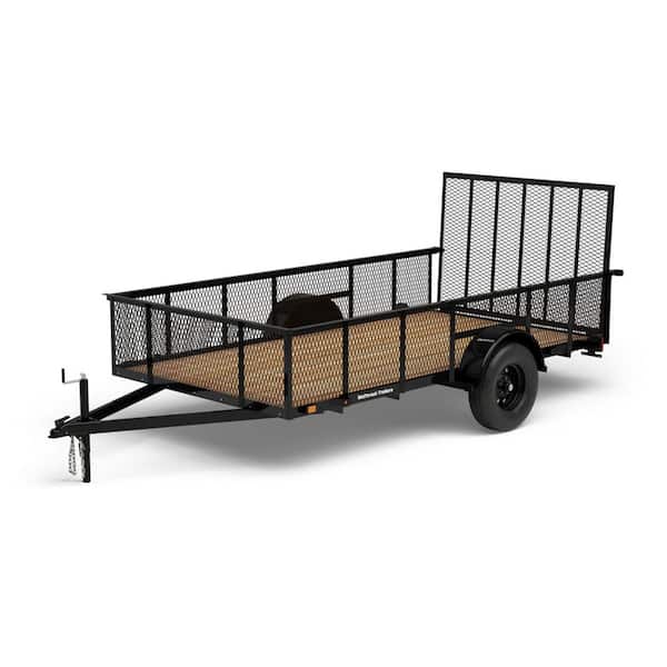 6 ft. x 12 ft. Utility Trailer with Mesh Sides and Wood Floor, 2,090 lb. Payload Capacity