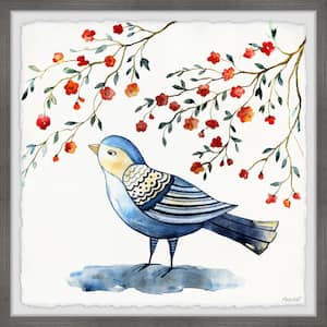"Bluebird Blossom" by Marmont Hill Framed Animal Art Print 32 in. x 32 in.