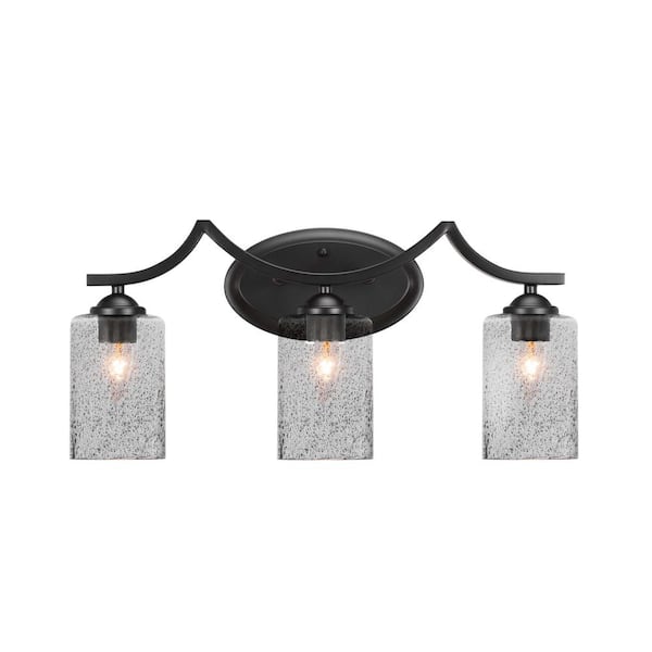 Unbranded Cleveland 21 in. 2-Light Matte Black Vanity Light