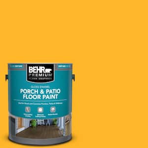 1 gal. #P260-7 Extreme Yellow Gloss Enamel Interior/Exterior Porch and Patio Floor Paint