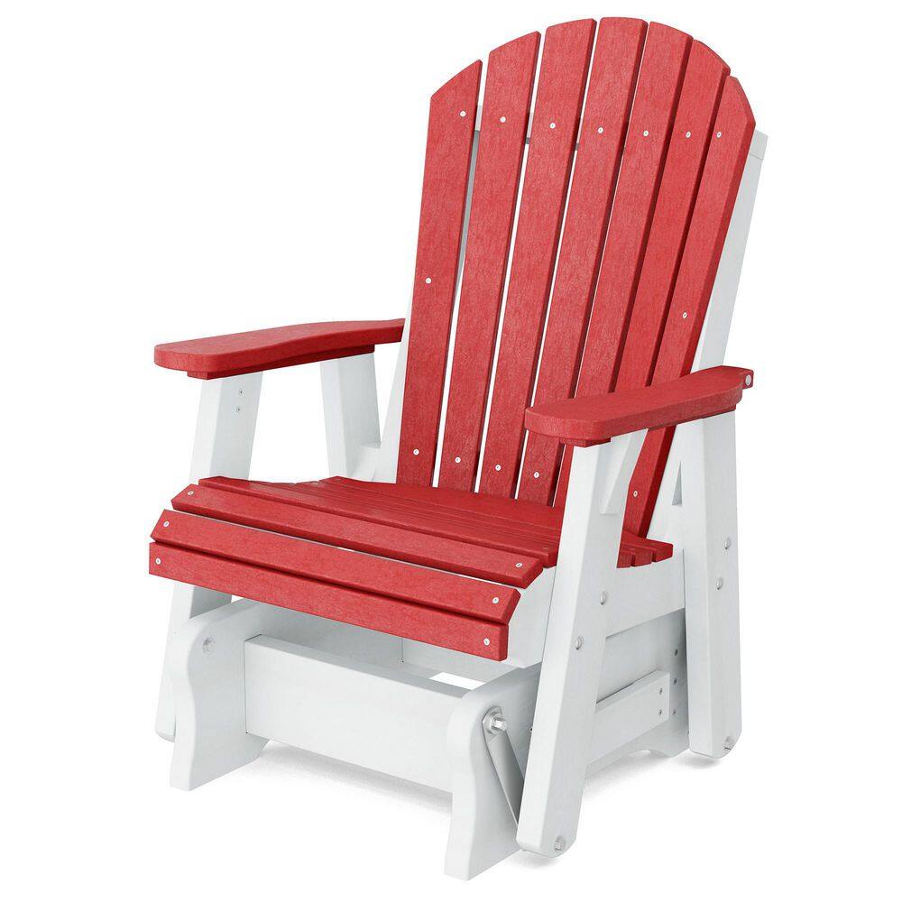 Heritage 1-Person Cardinal Red and White Plastic Outdoor Glider price history on PriceWatchPro