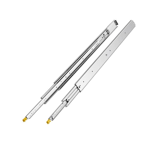 Full Extension Drawer Slides 48 in. Carbon Steel, Side Mount Heavy Duty Drawer Slides, 1-Pair for 500 lbs. 2025 Upgrade