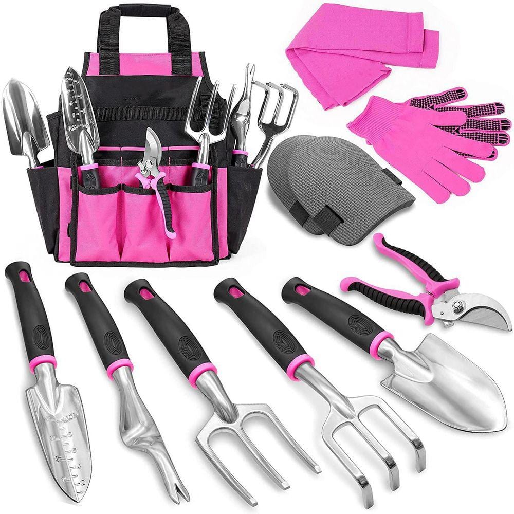 10-Piece Pink Garden Tool Set B09164BCDW - The Home Depot