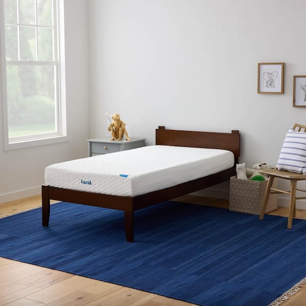 Lucid Comfort Collection 8 in. Plush Gel Memory Foam Tight Top Twin XL Mattress