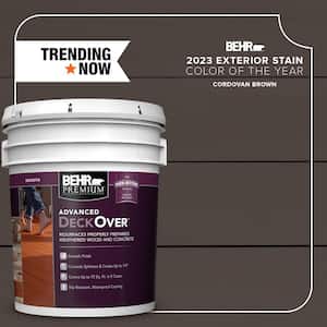 5 gal. #SC-104 Cordovan Brown Smooth Solid Color Exterior Wood and Concrete Coating