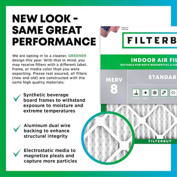 Filterbuy 18x20x2 Air Filter (2-Pack), Pleated MERV 8 Dust Defense Replacement HVAC AC Furnace Filters (Actual Size: 17.50 x 19.50 x 1.75 Filterbuy 18x20x2 Air Filter (2-Pack), Pleated MERV 8 Dust Defense Replacement HVAC AC Furnace Filters (Actual Size: 17.50 x 19.50 x 1.75