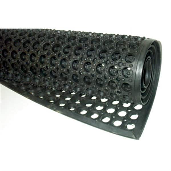 Erie Tools 3x5 Black Rubber Drainage Floor Mat 36 x 60 Anti-Fatigue  Anti-Slip