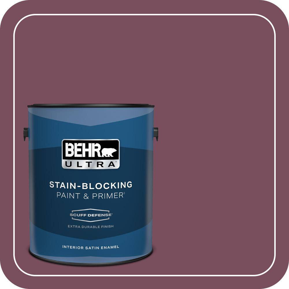1 gal. #100D-7 Maroon Extra Durable Satin Enamel Interior Paint & Primer price history on PriceWatchPro