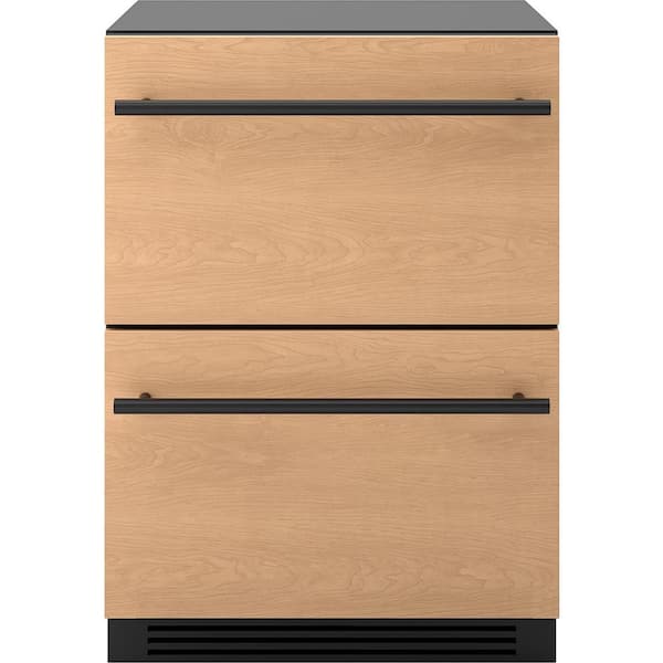 Presrv 24 in. Dual Zone Panel Ready Refrigerator Freezer Drawers