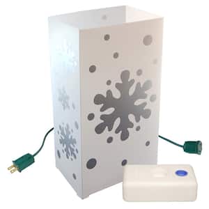 Electric Luminaria Kit with Snowflake and LumaBases (10-Count)