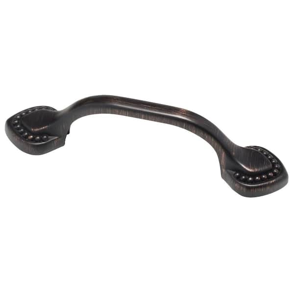 Liberty Double Beaded 3 in. (76mm) Center-to-Center Venetian Bronze Drawer Pull (2-Pack)