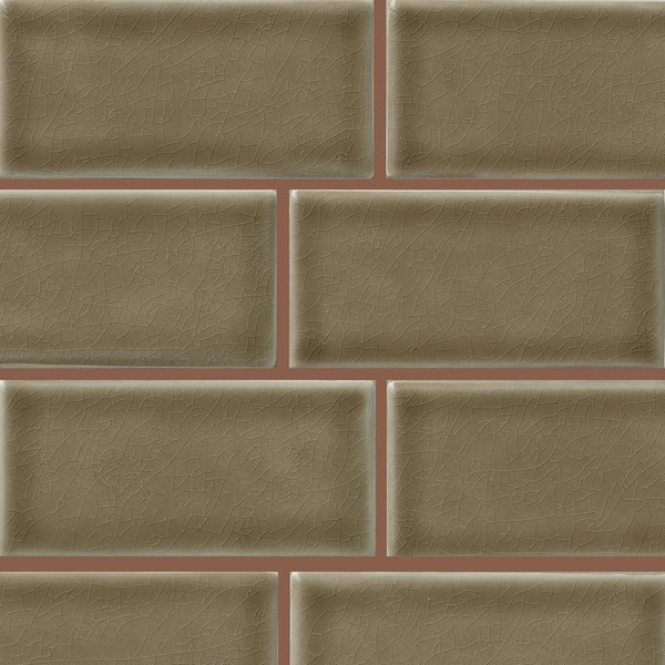 Msi Artisan Taupe Handcrafted 3 In X 6, Brown Subway Tile