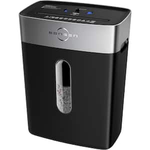 10-Sheet Cross-Cut Paper, Credit Card Shredder with Jam Proof System and 4-Gallons Bin in Black