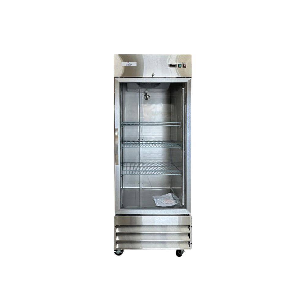 29 in. W 23 cu. ft. NSF Auto/Cycle Defrost Glass Door Upright Display Freezer /Refrigerator in Stainless-Steel price history on PriceWatchPro
