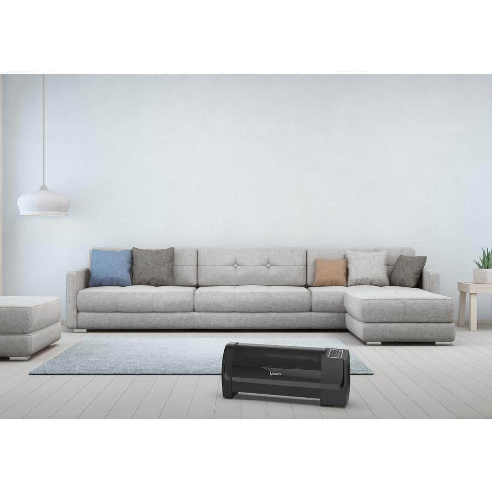 Lasko Black Ceramic Low Profile Electric Space Heater
