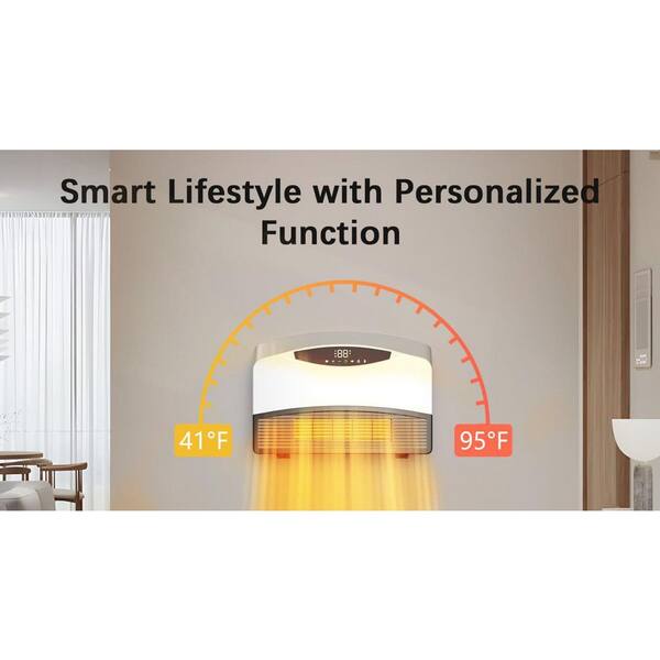 5200 BTU 1500W Smart Wall Heater with WiFi Alexa Remote Control 3
