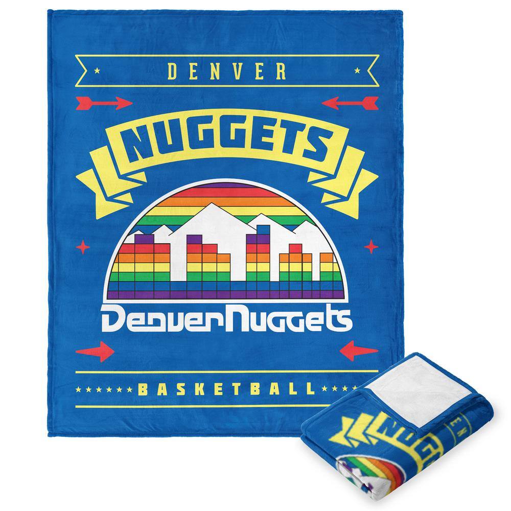 NBA Hardwood Classic Nuggets Multicolor Polyester Silk Touch Throw Blanket price history on PriceWatchPro