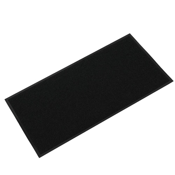 35 x 59 in. Front Door Mat Indoor Outdoor Entrance Waterproof Heavy Duty Doormat in Black