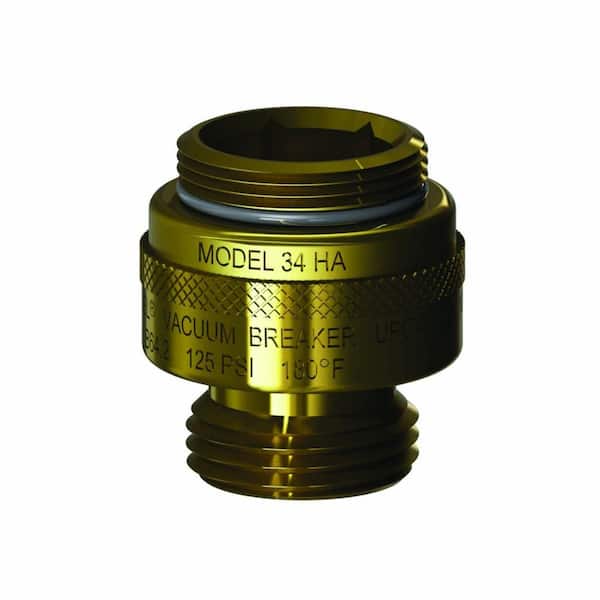 Woodford 1-1/8 in. - 18 Special Threads x 3/4 in. Hose Threads Brass Single-Check Vacuum Breaker