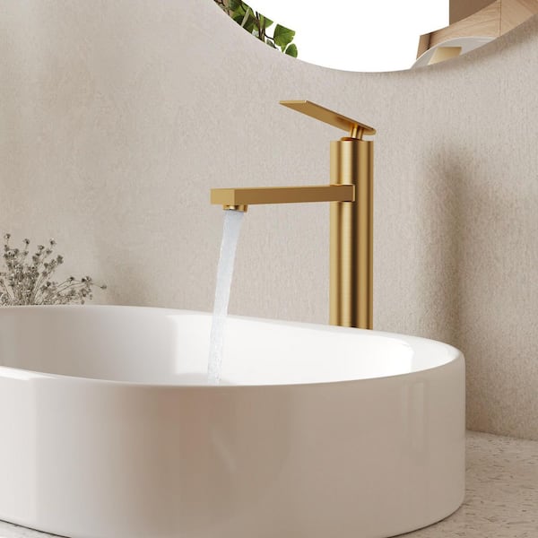 EVERSTEIN 12 in. Height Single Handle Single Hole Bathroom Faucet