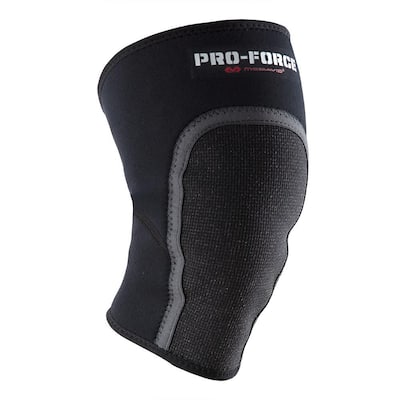 Medium/Large Neoprene Knee Compression Sleeve with Abrasion Patch in Black