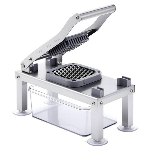 All-in-1 Vegetable Mandoline Slicer with 8 Stainless Steel Blades & Container