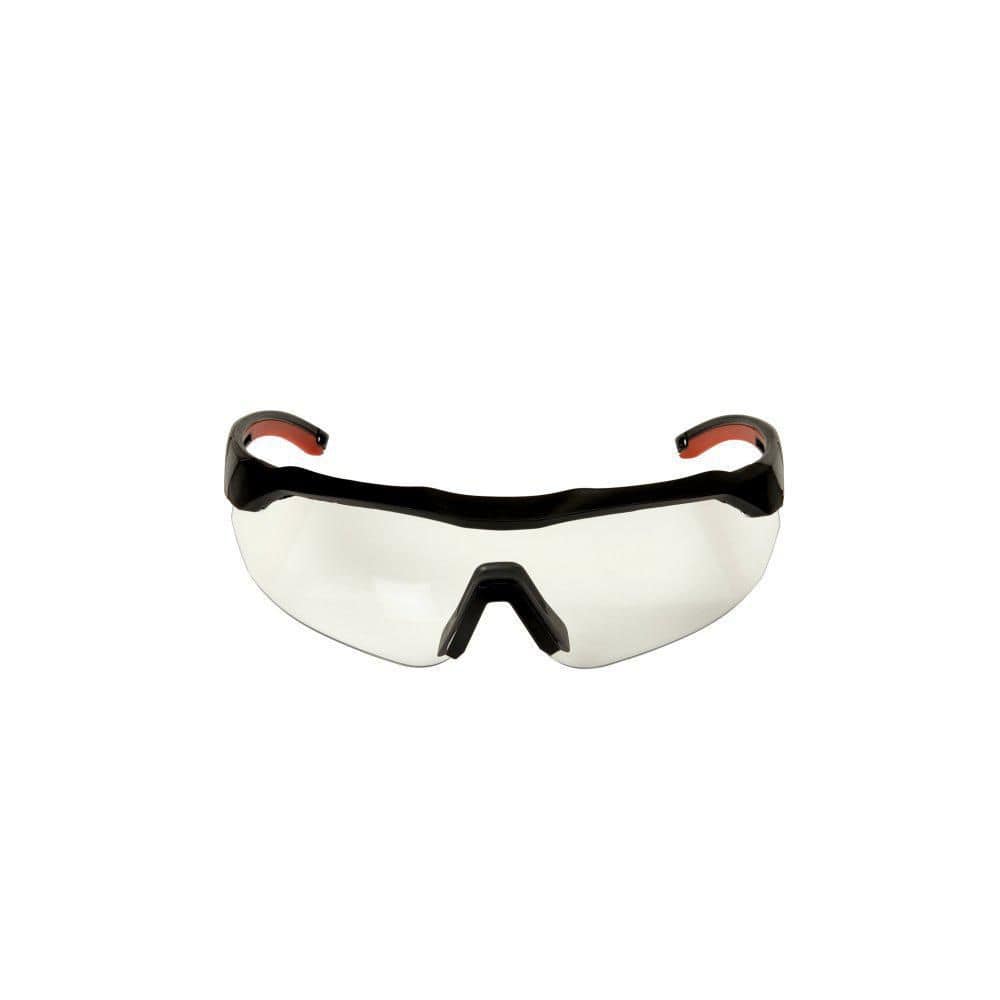 Accent Frame and Clear Anti-Fog Lens Black Performance Safety Eyewear Glass