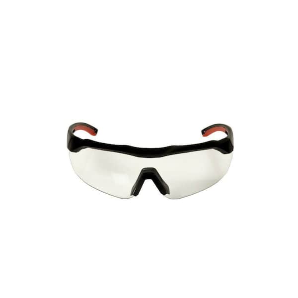 3M Accent Frame and Clear Anti-Fog Lens Black Performance Safety Eyewear Glasses with Aerodynamic Design