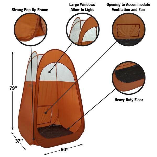 Shop Black Tanning Tent with Carry Case