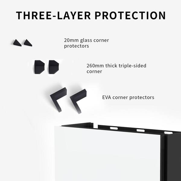 TaiMei 15 in. x 36 in. Frameless Recessed or Surface-Mount Beveled 
