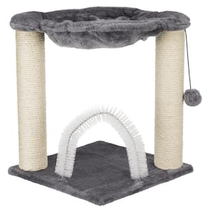 Gray Baza Scratching Post with Hammock