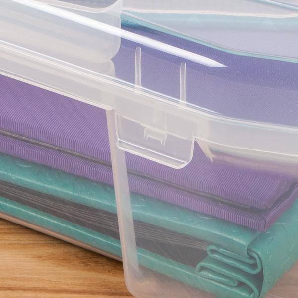 6 Pack IRIS 12 x 12 Portable Project Case Assorted Colors 