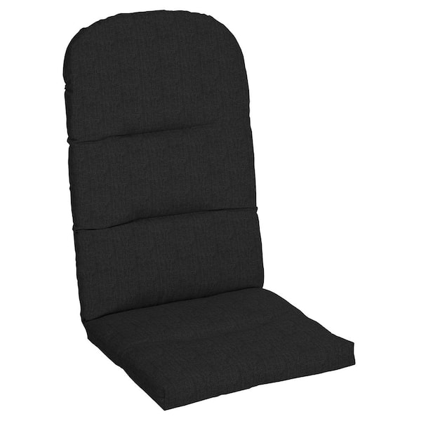 Black Outdoor Adirondack Chair Cushion, Sunbrella Lounge Chair Cushions Home Depot