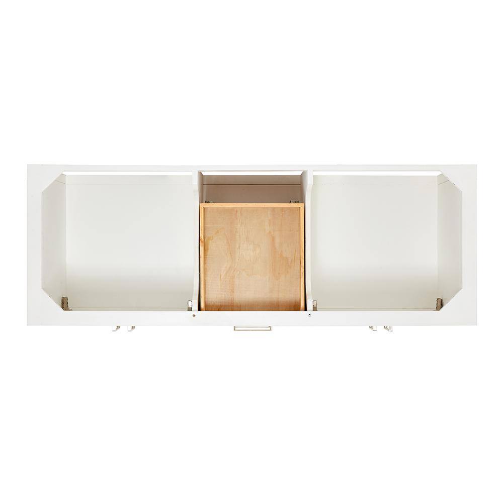 60'' White Double Freestanding Bathroom Vanity Base