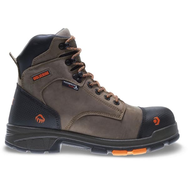 Wolverine Men's Blade LX Waterproof 6 in. Work Boots - Composite Toe - Brown Size 14(M)